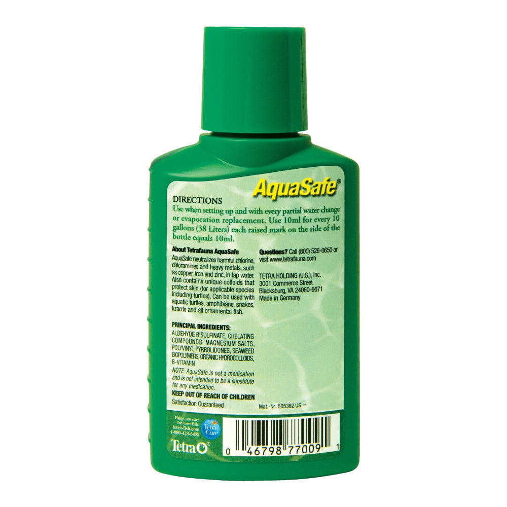 Tetra Aquasafe Tap Water Conditioner For Reptiles