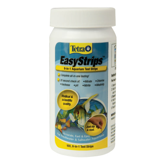 Tetra EasyStrips 6-in-1 Freshwater & Saltwater Aquarium Test Strips