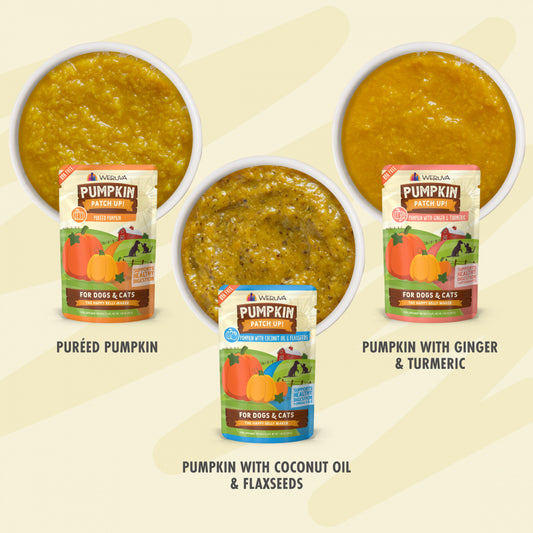 Weruva Pumpkin Patch Up! Pumpkin Pumpkin What's Your Function Variety Pack Dog & Cat Wet Food Supplement