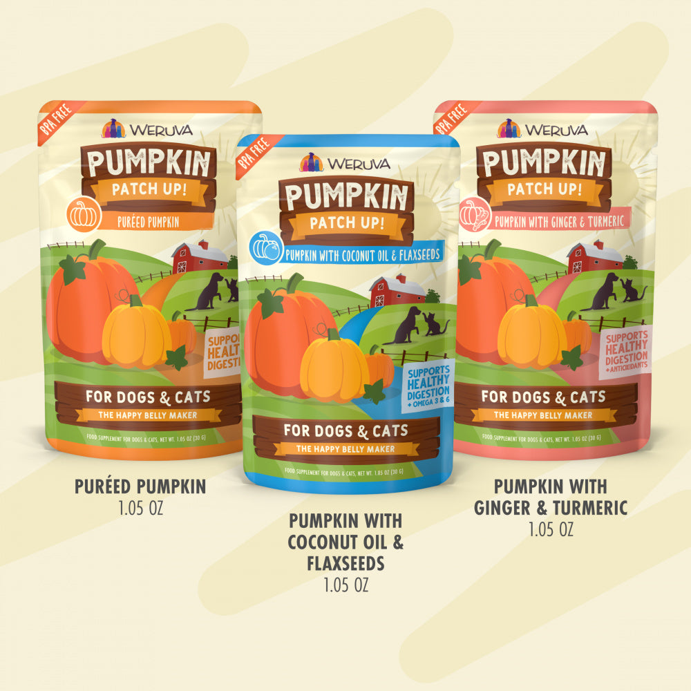 Weruva Pumpkin Patch Up! Pumpkin Pumpkin What's Your Function Variety Pack Dog & Cat Wet Food Supplement