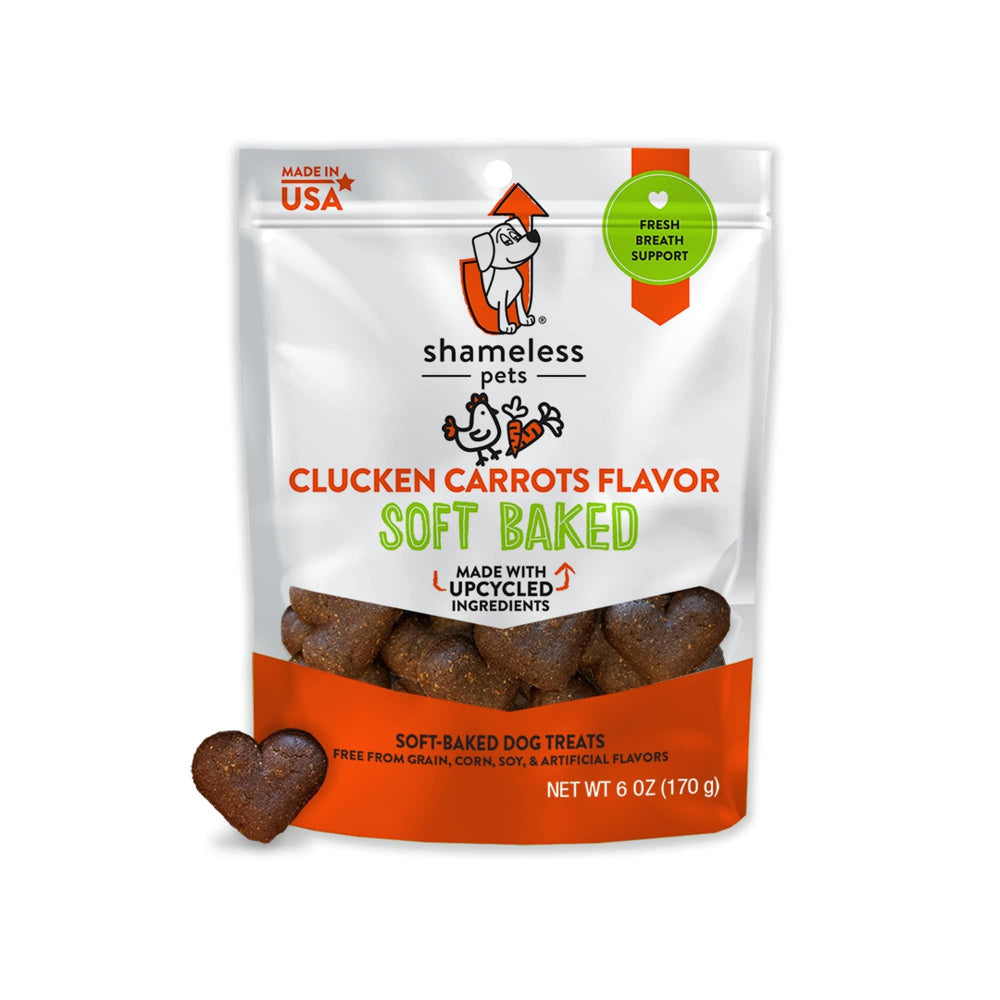 Shameless Pets Clucken' Carrots Soft-Baked Dog Treats