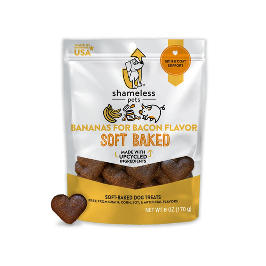 Shameless Pets Bananas for Bacon Soft-Baked Dog Treats