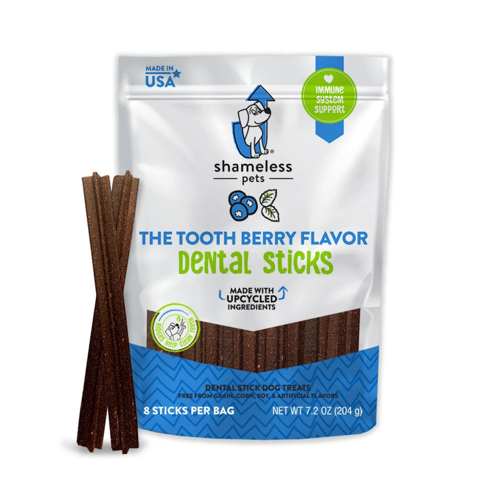 Shameless Pets The Tooth Berry Dental Stick Dog Treats