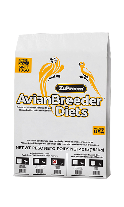 Zupreem AvianBreeder FruitBlend Flavor Food with Natural Flavors for Medium Birds