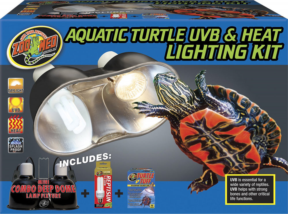 Zoo Med Aquatic Turtle UVB & Heat Lighting Kit