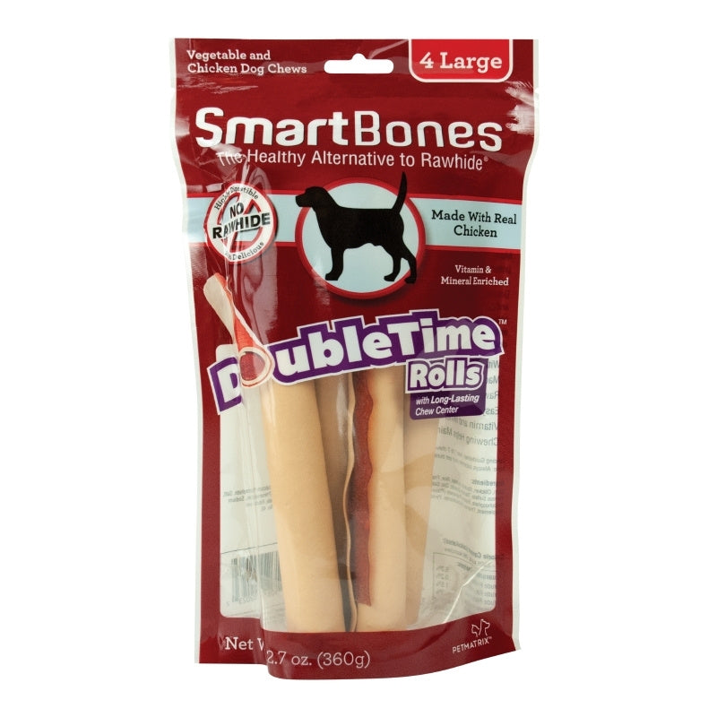 SmartBones DoubleTime Rolls Chicken Dog Treat