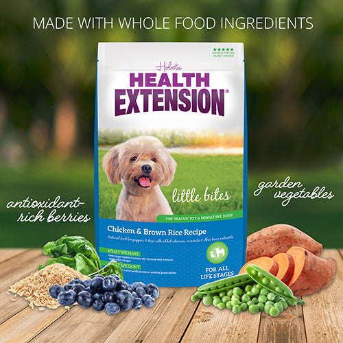 Health Extension Little Bites Chicken & Brown Rice Recipe Dry Dog Food