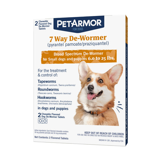 PetArmor 7 Way De-Wormer Dog 2ct