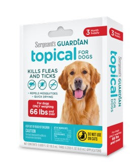 Sergeant's Guardian Flea & Tick Topical for Dogs 3 Count