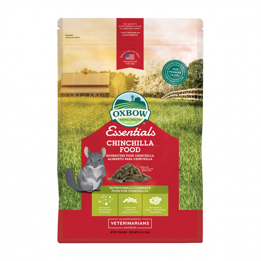 Oxbow Animal Health Essentials Chinchilla Food All Natural Chinchilla Food