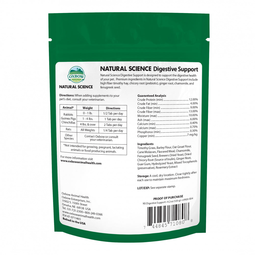 Oxbow Animal Health Natural Science Digestive Support