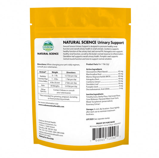 Oxbow Animal Health Natural Science Urinary Support