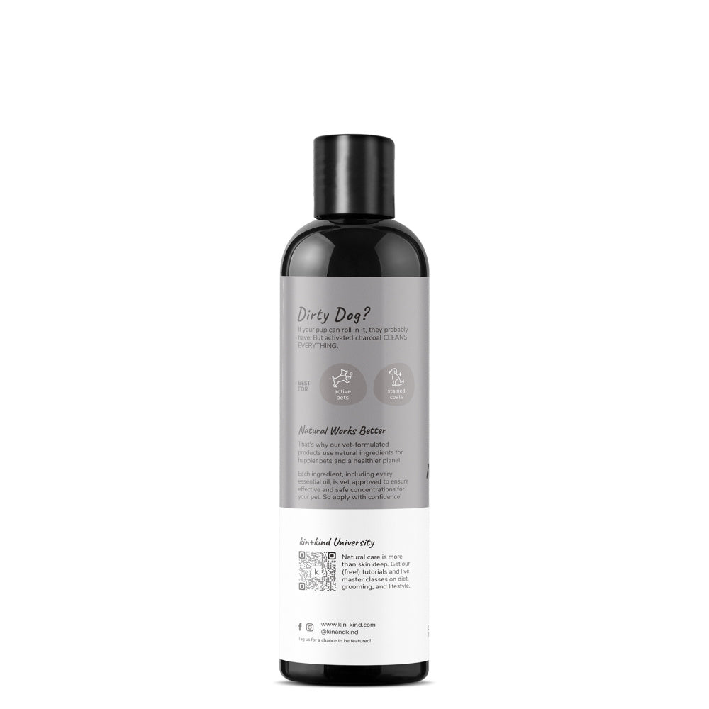 kin+kind Charcoal Deep Clean Natural Patchouli Shampoo for Dogs