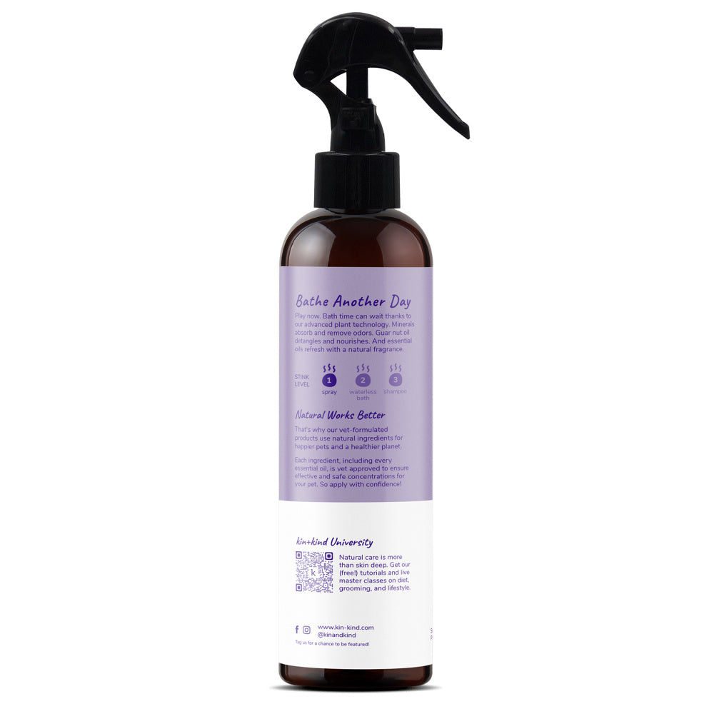 kin+kind Lavender Natural Coat Spray for Dog & Cat Smells