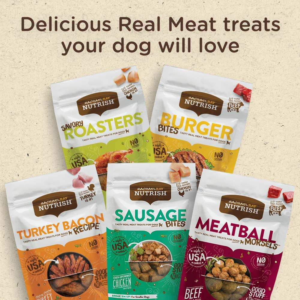 Rachael Ray Nutrish Meatball Morsels Grain Free Beef, Chicken & Bacon Recipe Dog Treats