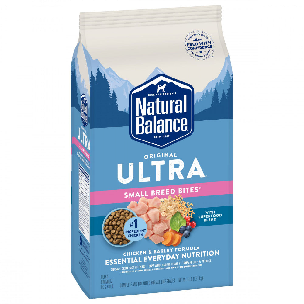 Natural Balance Original Ultra All Life Stage Chicken & Barley Small Breed Bites Recipe Dry Dog Food