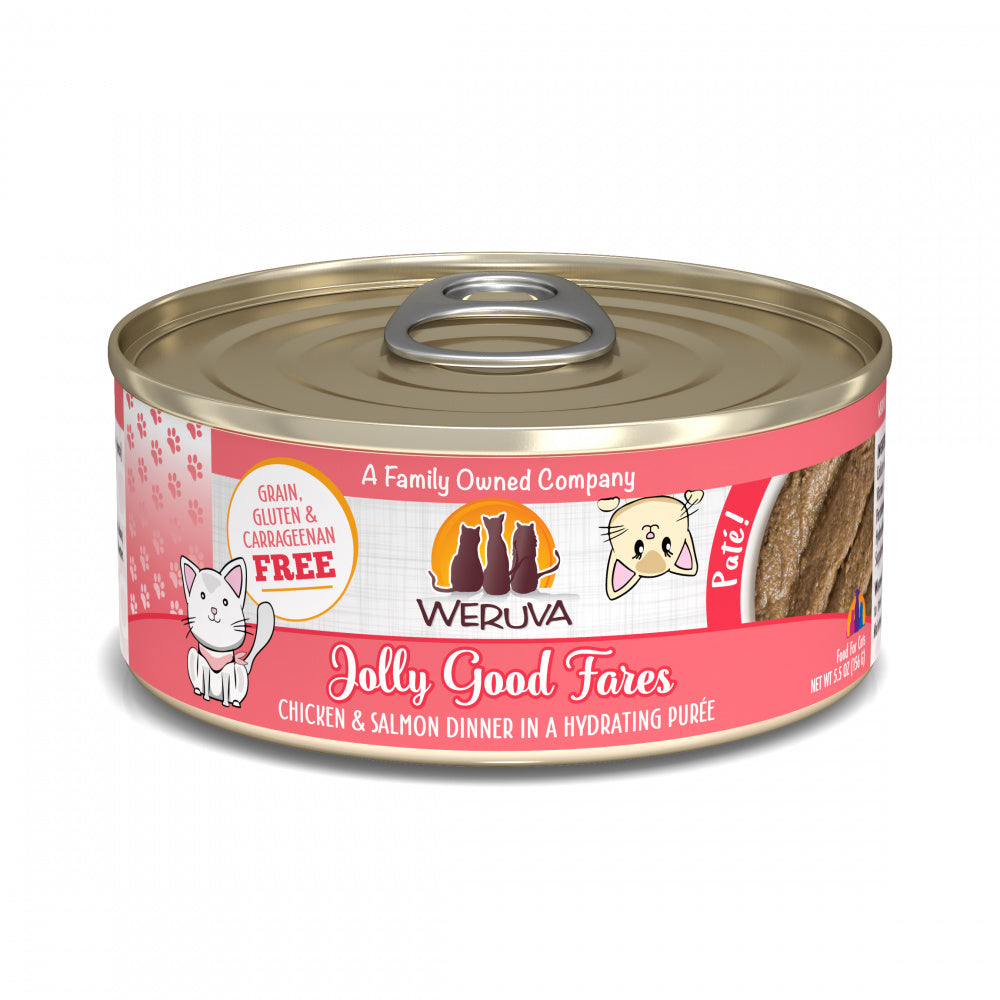 Weruva Classic Cat Pate Jolly Good Fares with Chicken & Salmon Canned Cat Food