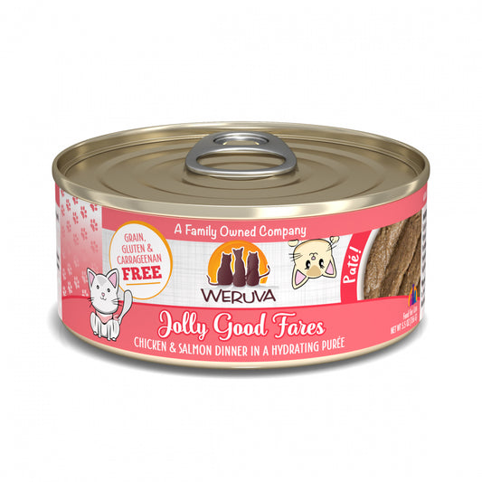 Weruva Classic Cat Pate Jolly Good Fares with Chicken & Salmon Canned Cat Food