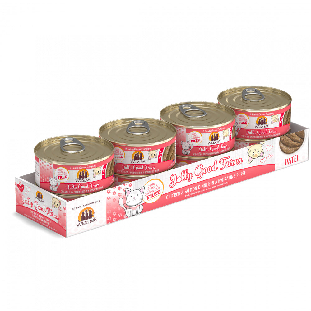 Weruva Classic Cat Pate Jolly Good Fares with Chicken & Salmon Canned Cat Food