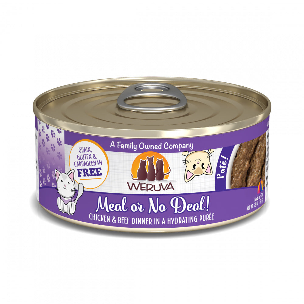 Weruva Classic Cat Pate Meal or No Deal! with Chicken & Beef Canned Cat Food