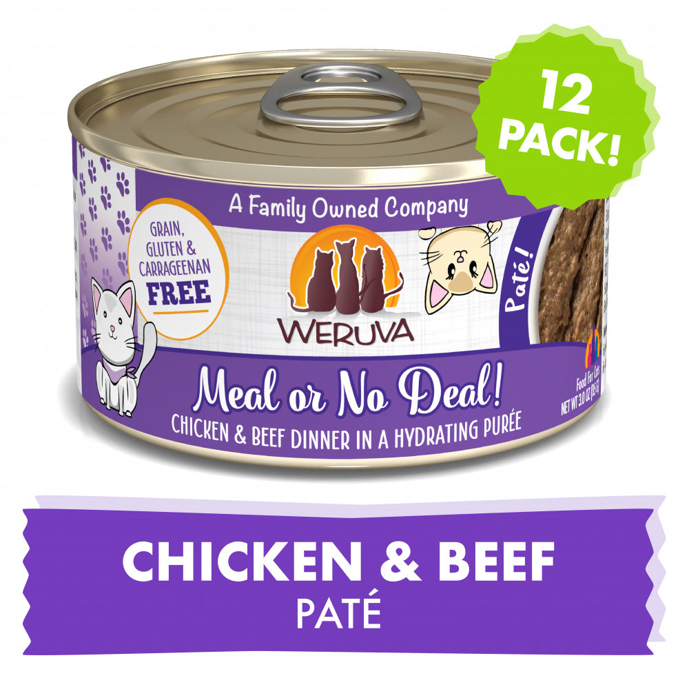 Weruva Classic Cat Pate Meal or No Deal! with Chicken & Beef Canned Cat Food