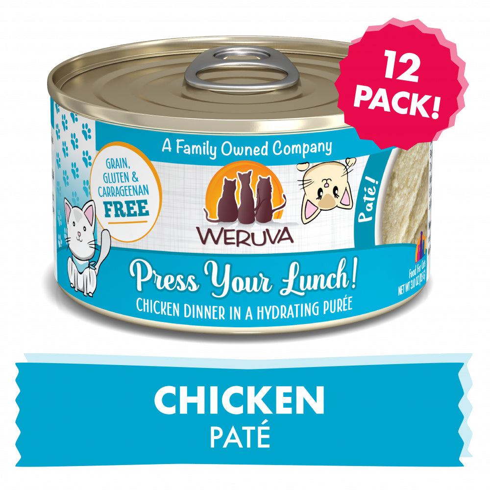 Weruva Classic Cat Pate Press Your Lunch! with Chicken Canned Cat Food