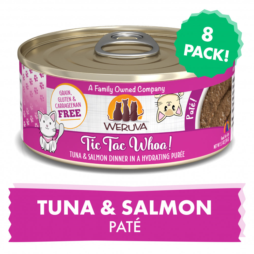 Weruva Classic Cat Pate Tic Tac Whoa! With Tuna & Salmon Canned Cat Food