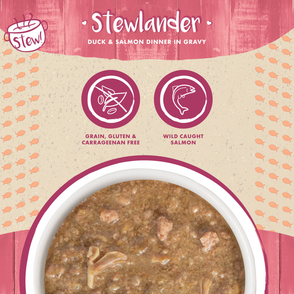 Weruva Classic Cat Stews! Stewlander with Duck & Salmon in Gravy Canned Cat Food