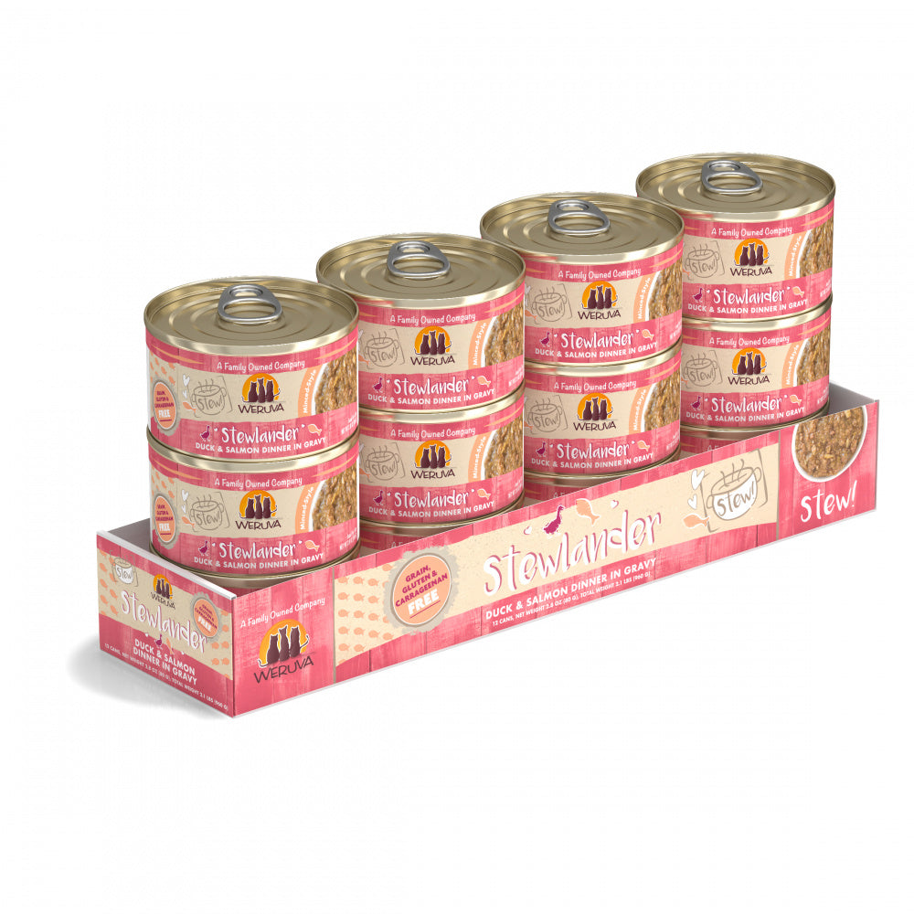 Weruva Classic Cat Stews! Stewlander with Duck & Salmon in Gravy Canned Cat Food