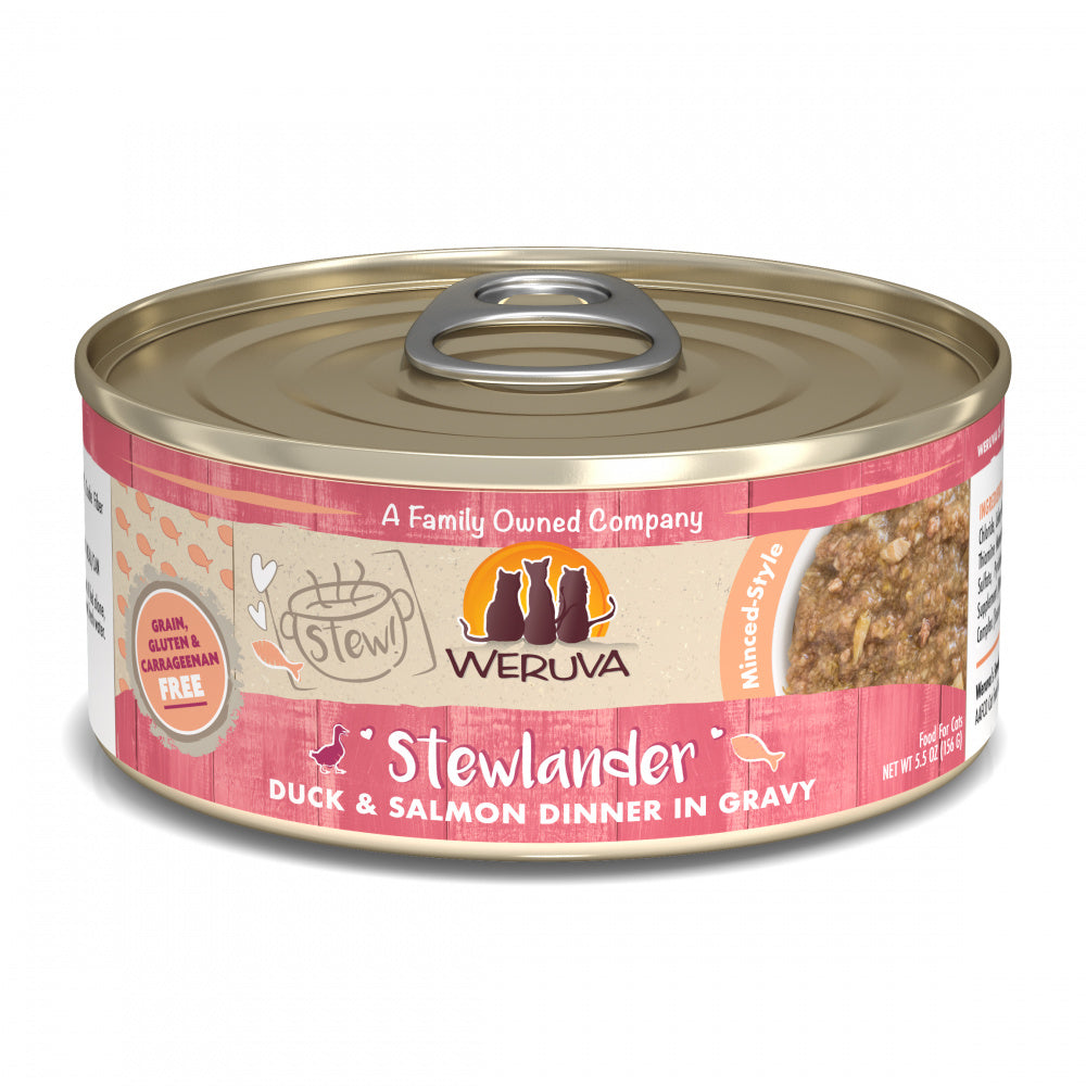 Weruva Classic Cat Stews! Stewlander with Duck & Salmon in Gravy Canned Cat Food