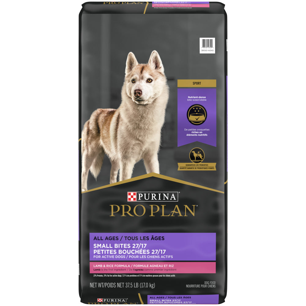 Purina Pro Plan All Ages Sport Small Bites 27/17 Lamb & Rice Formula Dry Dog Food