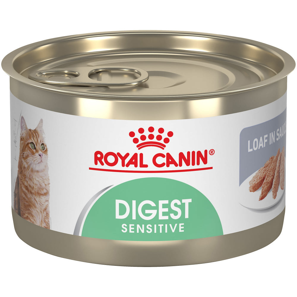 Royal Canin Feline Care Nutrition Digest Sensitive Loaf In Sauce Canned Cat Food