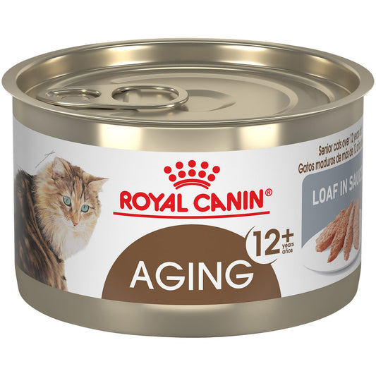 Royal Canin Feline Health Nutrition Aging 12 Loaf In Sauce Canned Cat Food