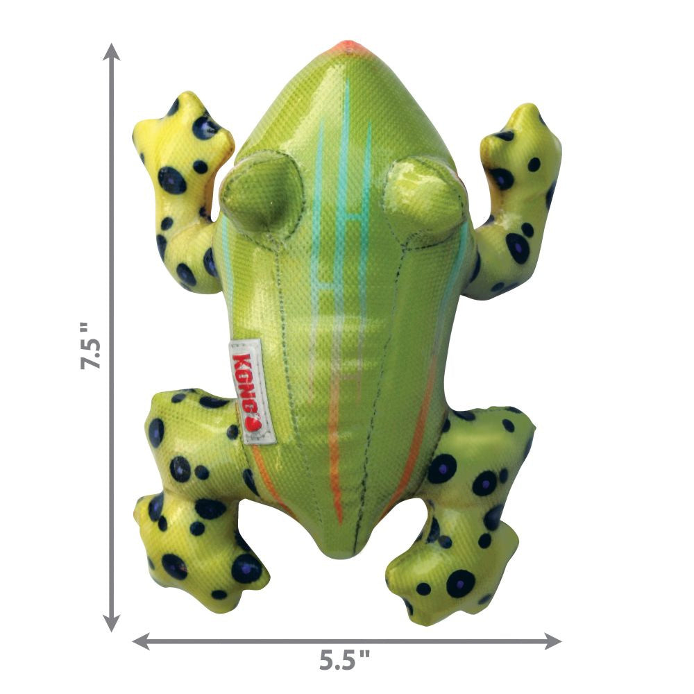 KONG Shieldz Tropics Frog Dog Toy