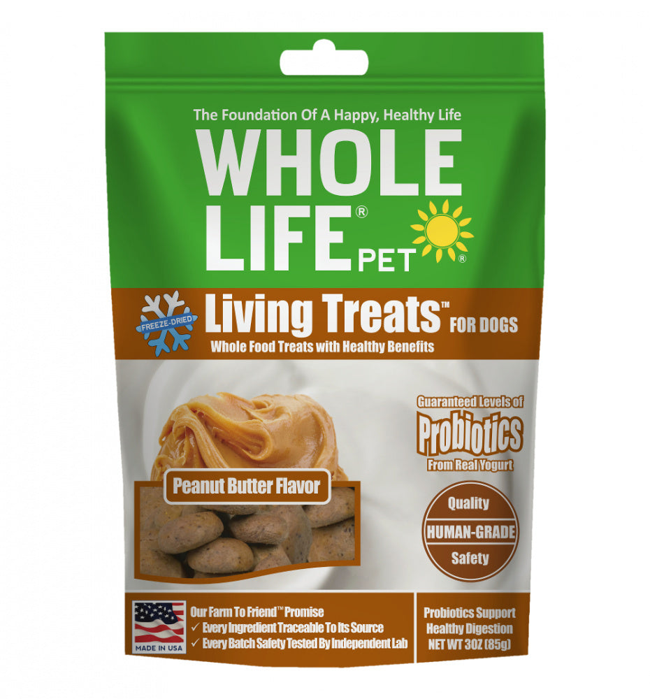 Whole Life Pet Living Treats Probiotic Peanut Butter Recipe for Dogs