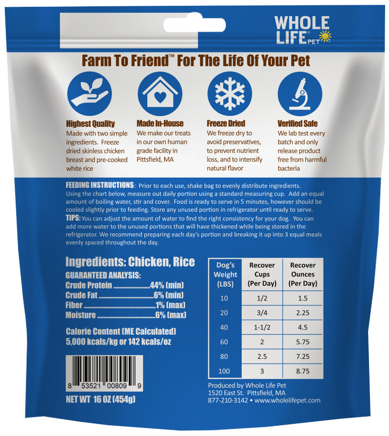 Whole Life Pet Nutritionals Recover Diet for Digestive Distress