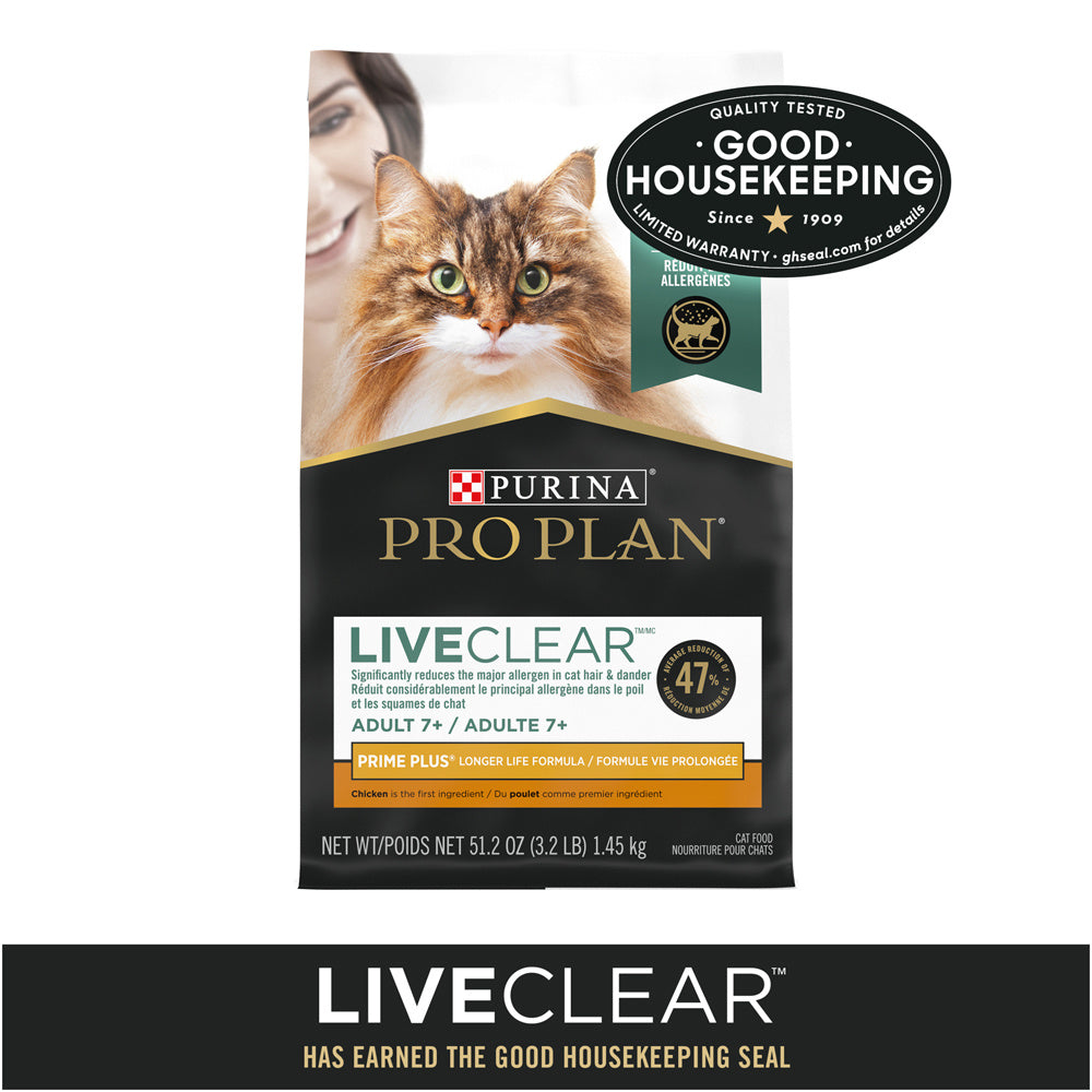 Purina Pro Plan LIVECLEAR Senior Adult   Prime Plus Longer Life Formula Cat Food