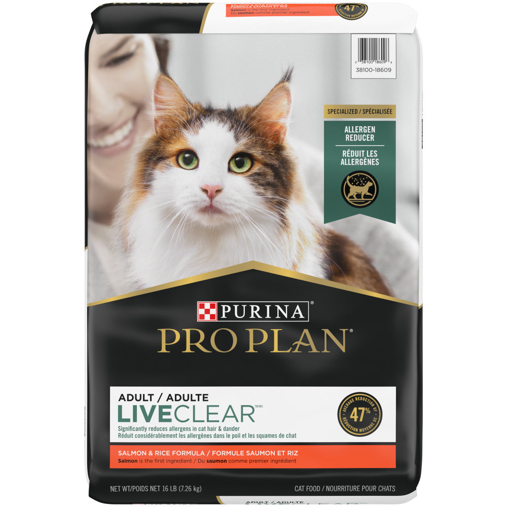 Purina Pro Plan LIVECLEAR With Probiotics Salmon & Rice Formula Dry Cat Food