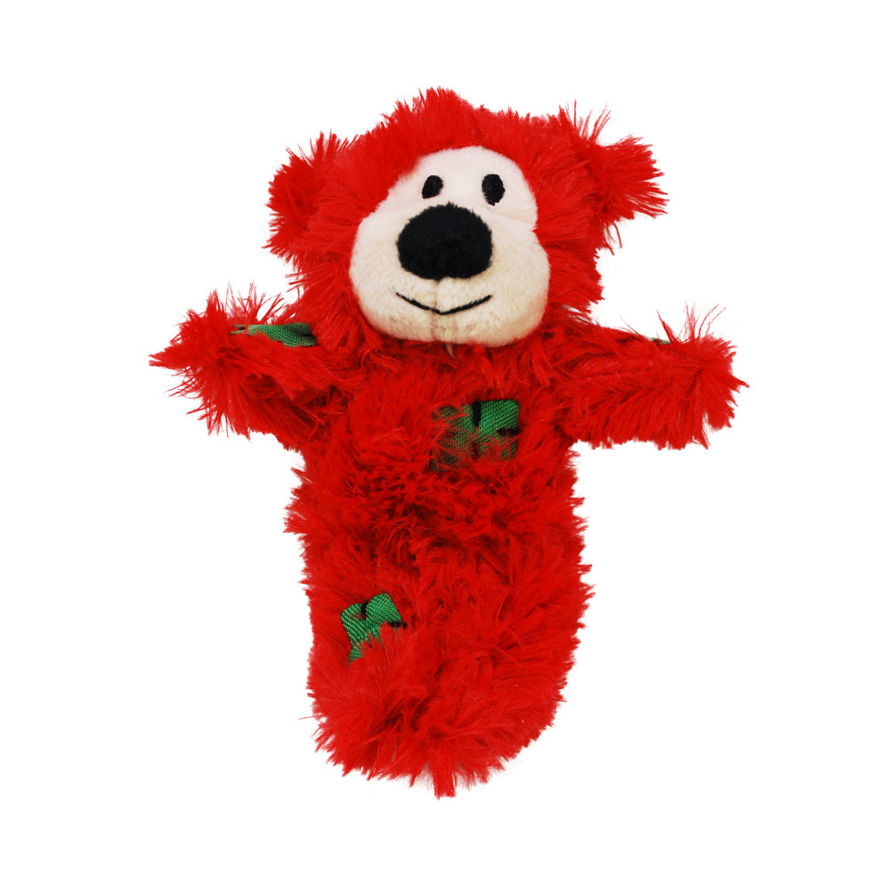 KONG Holiday Softies Patchwork Bear Assorted Dog Toys