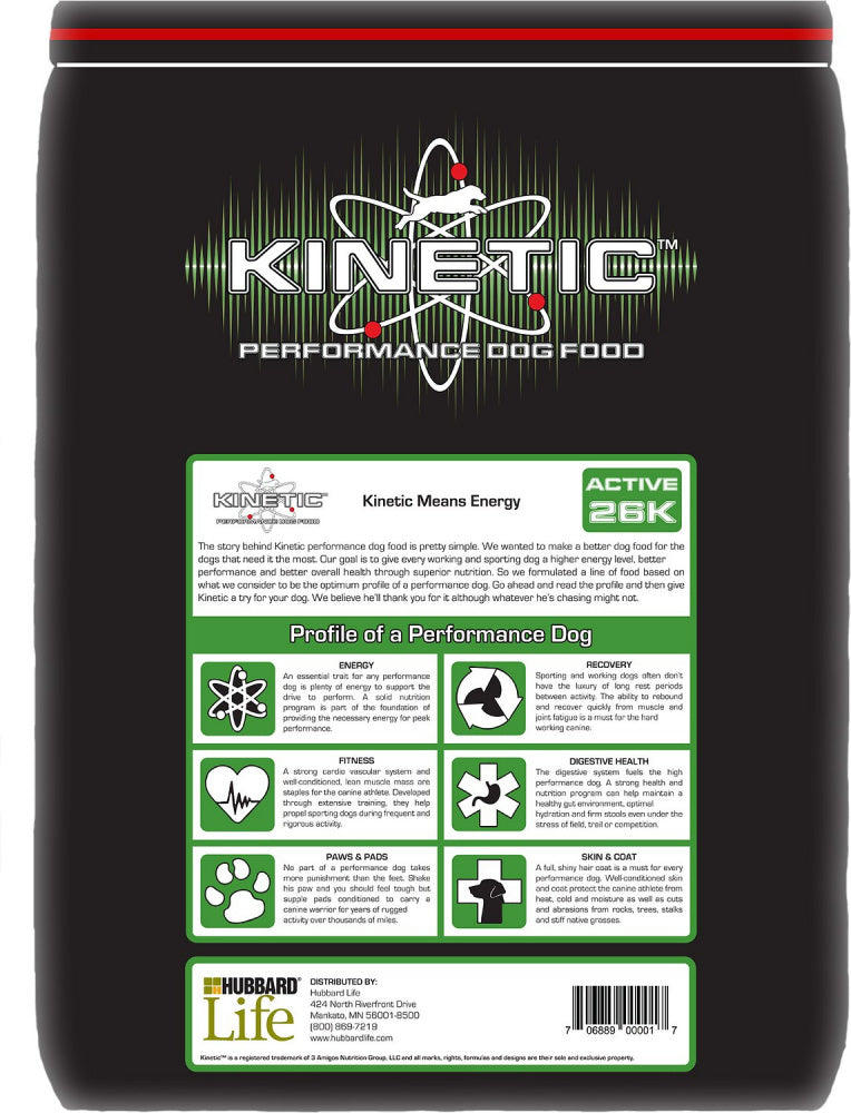 Kinetic Performance Active 26K Formula Dry Dog Food