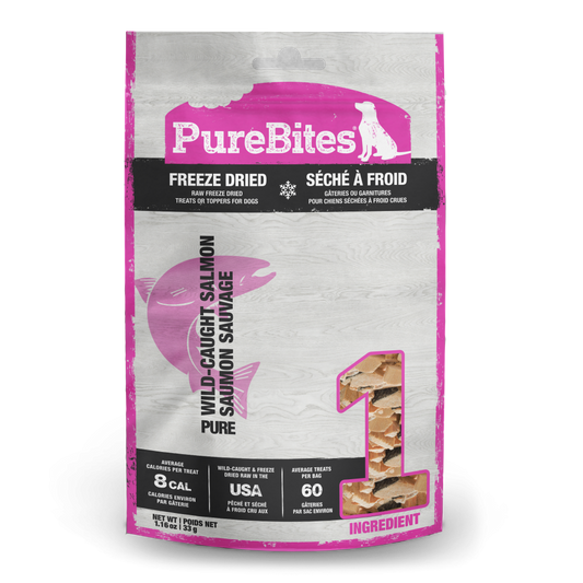 PureBites Freeze Dried Salmon Dog Treats