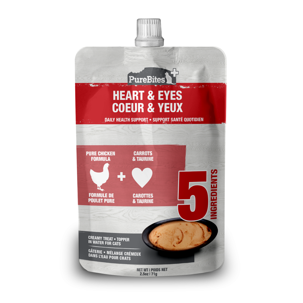 PureBites Plus Squeezables Cat Treat Topper Heart & Eyes